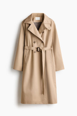 Gabardina con cuello chimenea