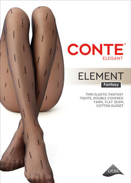 Колготки фантазийные CONTE ELEMENT Колготки женские nero - Conte elegant фото 4