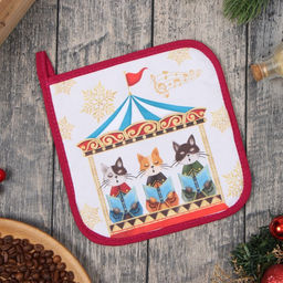 Прихватка Этель Щелкунчик 19х19 см, 100% хл, ватин 250 г/м2