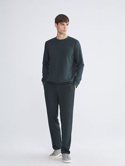 Bisiklet Yaka Erkek Sweatshirt
