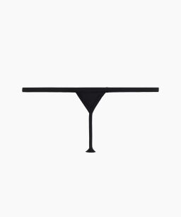 ATLANTIC MP-1586 Трусы стринги Micromodal черный  фото 5