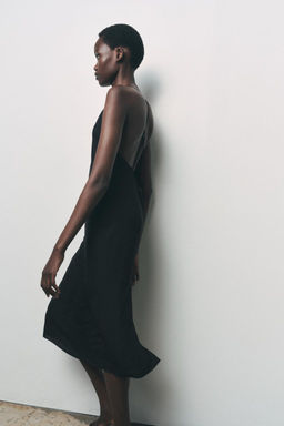 LONG SLIP DRESS WITH MULTI-POSITION STRAPS - Zara фото 9