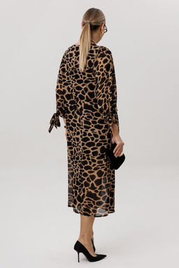 Платье ANELLI 1733 Графичный леопард