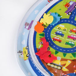 Развивающий водный коврик Транспорт, 65x65 см, Крошка Я  фото 3