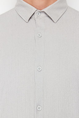 TRENDYOL MAN Haki Regular Fit K?sa Kol Yazl?k Dokulu Burumcuk Orme Gomlek TMNSS23GO00055 - Trendyolmilla фото 42