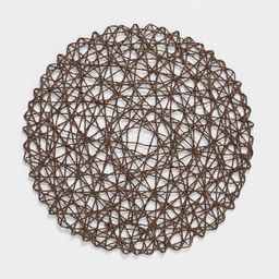 Цена за 12 шт. Салфетка сервировочная на стол Доляна «Одуванчик», d=38 см, коричневая