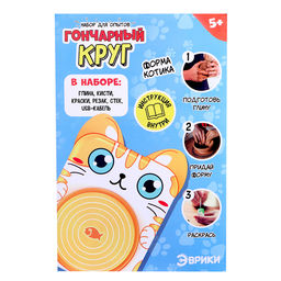 Набор для опытов Гончарный круг: Котик