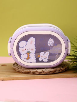 Ланчбокс "Cute bunny", purple, 2000 ml