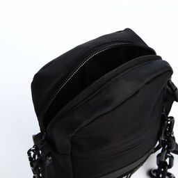 Сумка молодёжная на молнии, 1 наружный карман, цвет чёрный - Simaland фото 3