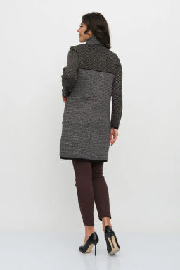 ЗЛАТА Кардиган С 2064/кофейный микс