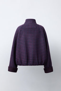 GINGHAM CHECK JACKET - Zara фото 4