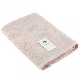 Полотенце махровое "Экзотика" 70х140см, хлопок 100%, светло-персиковый (Китай)