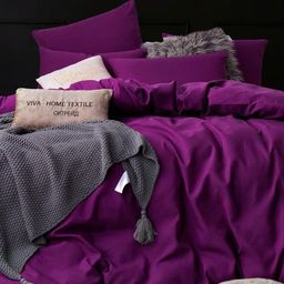 Комплект постельного белья Однотонный Сатин CS027 2 спальный 70-70 2 шт;50-70 2 шт