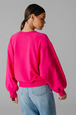 Арт. 15110/2 Свитшот женский укороченный one size (42-50) Цвет:фуксия - Калинка фото 17