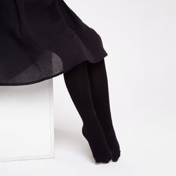 Цена за 2 шт. Колготки детские, чёрные, (nero), рост 116-122 см