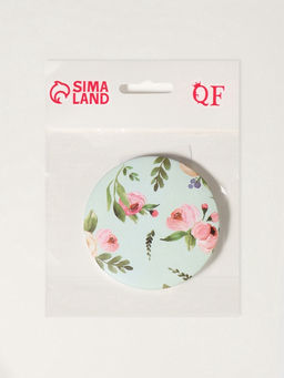 Цена за 3 шт. Зеркало складное Цветы, d=7.5 см, с увеличением х2, рисунок МИКС - Qf фото 2