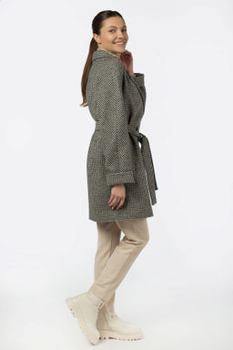 Пальто женское демисезонное (пояс) - El podio фото 3