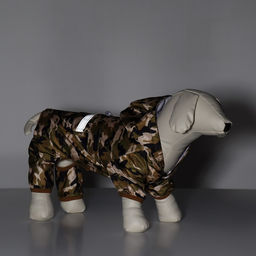 Комбинезон для собак, демисезонный с подкладом, размер S (ДС 25, Ог 37см), камуфляжный - Simaland фото 29