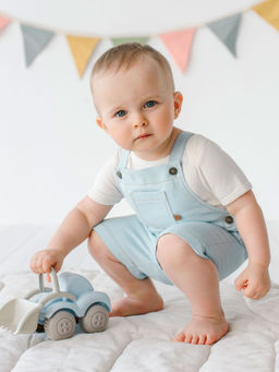 Полукомбинезон Летний джинс 0+ - Bungly фото 3