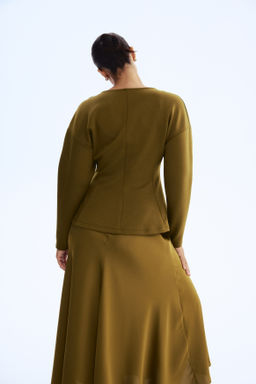 Top entallado efecto neopreno - H&m фото 6
