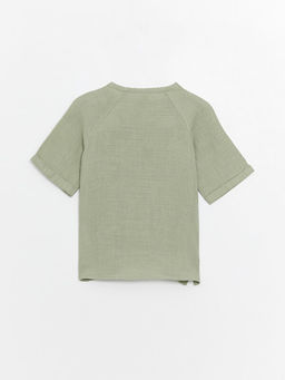 Bisiklet Yaka K?sa Kollu Erkek Bebek Ti??rt