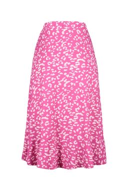 TRENDYOLMILLA K?rm?z? Bask?l? Buzgu Detayl? ve Volanl? Yuksek Bel Esnek Etek TWOSS21ET0029 фото 8