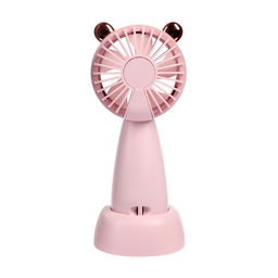 Подарочный набор вентилятор, подставка для телефона и зонт, розовый