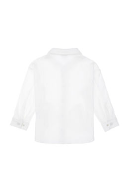 Кремовая трикотажная рубашка для девочки Неожиданная скидка в корзине - U.s. polo assn фото 3