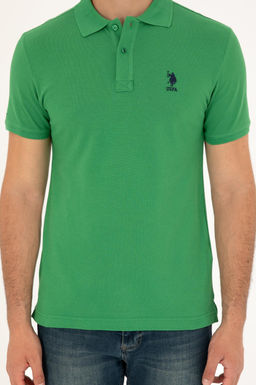 U. S. Polo Assn / Мужская зеленая базовая футболка - U.s. polo assn фото 6