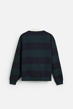 CONTRAST STRIPED POLO SHIRT - Zara фото 7