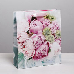 Цена за 2 шт. Пакет подарочный ламинированный, упаковка, Радости!, ML 23 х 27 х 11.5 см