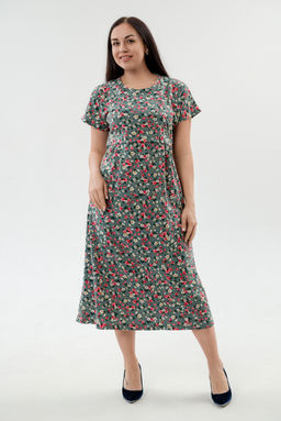 Платье женское из кулирки Миранда цветик - Амадэль фото 2