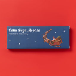 Подставка под ложку новогодняя Доляна Сани Деда Мороза, доломит, 22.37.12.7 см, белая  фото 8