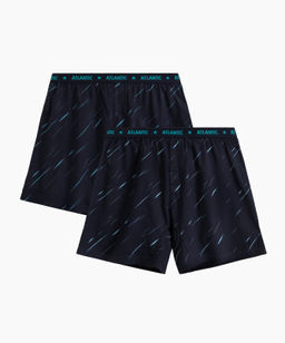 ATLANTIC 2MBX-085 Трусы боксеры Light - набор 2 шт. темно-синий
