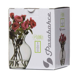 Ваза для цветов стеклянная Ботаника (Botanica) 0,8л, д11см, h14,4см, цветная коробка, Pasabahce (Россия) - Домашняя мода фото 2