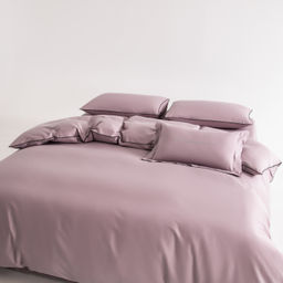 Комплект постельного белья Однотонный Сатин Элитный на резинке OCER008 180*200*30;160*200*30;140*200*30 Евро 4 Наволочки