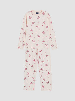 Bisiklet Yaka K?z ?ocuk Pijama Tak?m