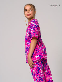 Костюм Daily girl надписи фуксия - Sovalina фото 11