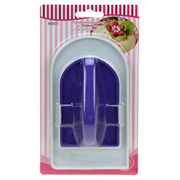 Кондитерский шпатель для распределения крема 6х10см/8х15см Двойной размер пластмассовый, в блистере (Китай)