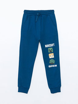 Beli Lastikli Minecraft Bask?l? Erkek ?ocuk Jogger E?ofman Alt?