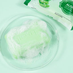 Jigott Мыло-скраб для лица и тела с экстрактом алоэ / Aloe Scrub Soap, 150 г