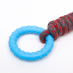 Игрушка канатная с жевательными элементами Лолли, до 30 см, до 120 г, микс цветов - Пижон фото 4