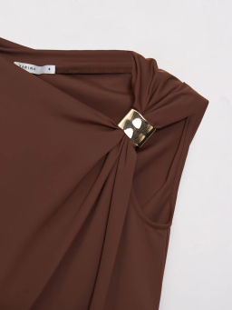 Топ с декоративным узлом / Zarina  фото 10