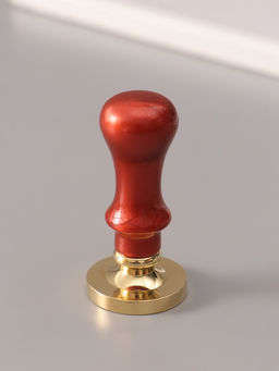 Печать для сургуча с пластиковой ручкой «Ажурная рамка. Круг», 6.3×3×3 см