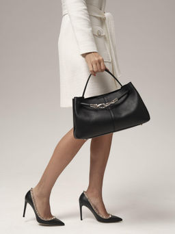 Кожаная сумка Ties DBR 31185 черный фото 3