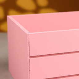 Кашпо деревянное 25х14х11 см Розовый Коралл - Дарим красиво фото 4