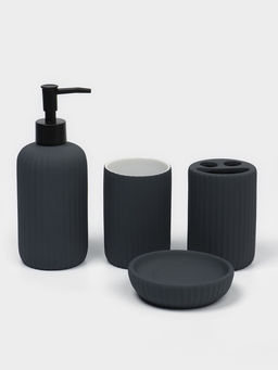 Набор для ванной SAVANNA Лайн, 4 предмета, дозатор для мыла, стакан, 2 стакана, мыльница