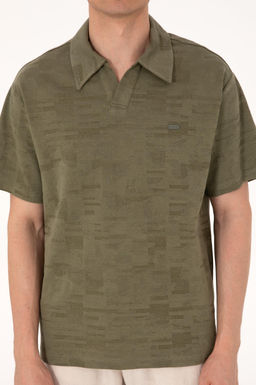 Erkek Comfort Fit Ka__k Yaka Koyu Haki Ti__rt Sepette S_rpriz _ndirim - U.s. polo assn фото 6