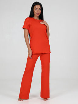 423 ПИЖАМА ЖЕНСКАЯ (брюки) (Оранжевый) - А-дина фото 2