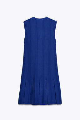 KNIT DRESS WITH BOX PLEATS - Zara фото 7